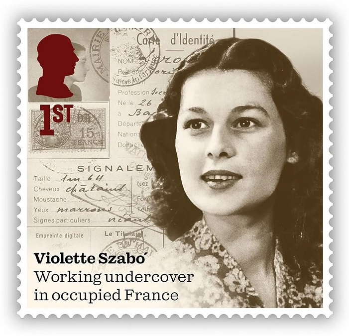🆅🅰🅻🅾🆄🆁  🅰🅽🅳  🆅🅸🅲🆃🅾🆁🆈  🆂🆃🅰🅼🅿  🆂🅴🆃
The new <a href="/RoyalMail/">Royal Mail</a> Valour &amp; Victory stamp set features 10 lesser known heroes of World War II. This one features SOE agent Violette Szabo GC. #VioletteSzabo #FSection #SOE #WW2 🇬🇧

Link: shop.royalmail.com/valour-and-vic…