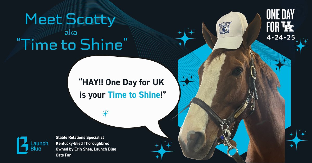 Meg Brennan Allen (@megbrennan__) on Twitter photo “Hay!!! It’s #OneDayforUK, donate to <a href="/LaunchBlueKY/">Launch Blue</a> to support students in innovation!”
<a href="/uky_innovate/">UK Innovate</a> <a href="/univofkentucky/">UniversityofKentucky</a> <a href="/UK_Philanthropy/">UK Philanthropy</a> “Hay!!! It’s #OneDayforUK, donate to <a href="/LaunchBlueKY/">Launch Blue</a> to support students in innovation!”
<a href="/uky_innovate/">UK Innovate</a> <a href="/univofkentucky/">UniversityofKentucky</a> <a href="/UK_Philanthropy/">UK Philanthropy</a>