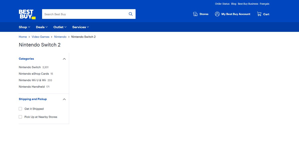 Hey <a href="/BestBuyCanada/">Best Buy Canada</a> Why did I wait in an 1.5 hour cue to get to a screen of nothing?  #Switch2