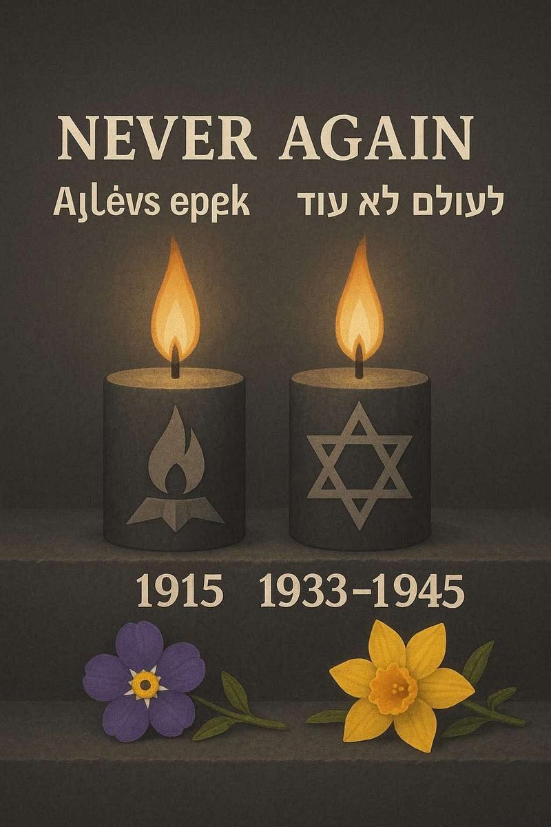 Šodien – 110. Armēņu genocīda piemiņas diena.
1915. gada 24. aprīlī Osmaņu varasiestādes Stambulā arestēja simtiem armēņu intelektuāļu.
Sekoja masu deportācijas un slepkavības.
Tika nogalināti aptuveni 1,5 miljoni armēņu. 
#Remember1915 #ArmēņuGenocīds