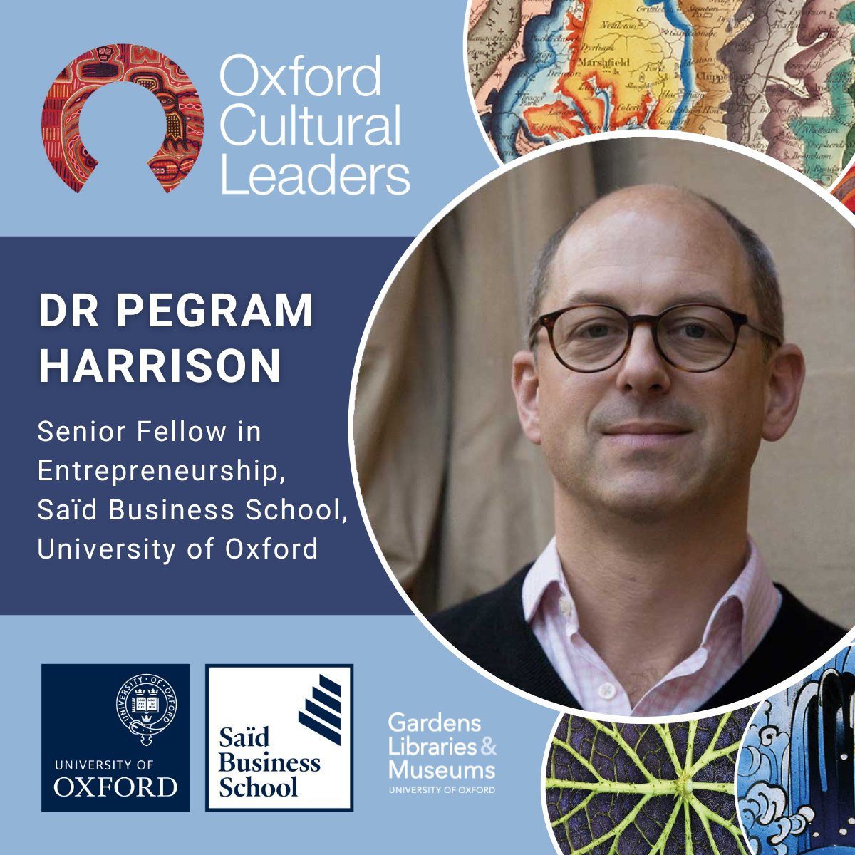 Meet Dr Pegram Harrison, faculty for this year’s @OxfordGLAM and <a href="/OxfordSBS/">Saïd Business School</a> online #CulturalLeadership programme 🎓
Entrepreneurial insight + academic rigour from <a href="/UniofOxford/">University of Oxford</a>.
Find out more about the faculty and programme here: buff.ly/3RHbWYK