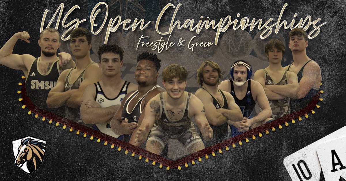 The Open is here! The Mustangs are sending a large group to the 2025 US Open with competition starting today at 10am and running through the weekend! Caden You g leads the Mustangs, coming in as an 8 seed in the 77kg Greco division!

#Mountup #LetsRide