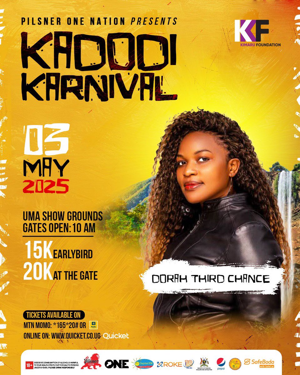 KadodiKarnival's tweet photo. Our second set of performers for #KadodiKarnival2025 is here! 😃
✅Patty Wangu
✅Dorah Third Chance
#PilsnerOneNation https://t.co/jE480zyHxB