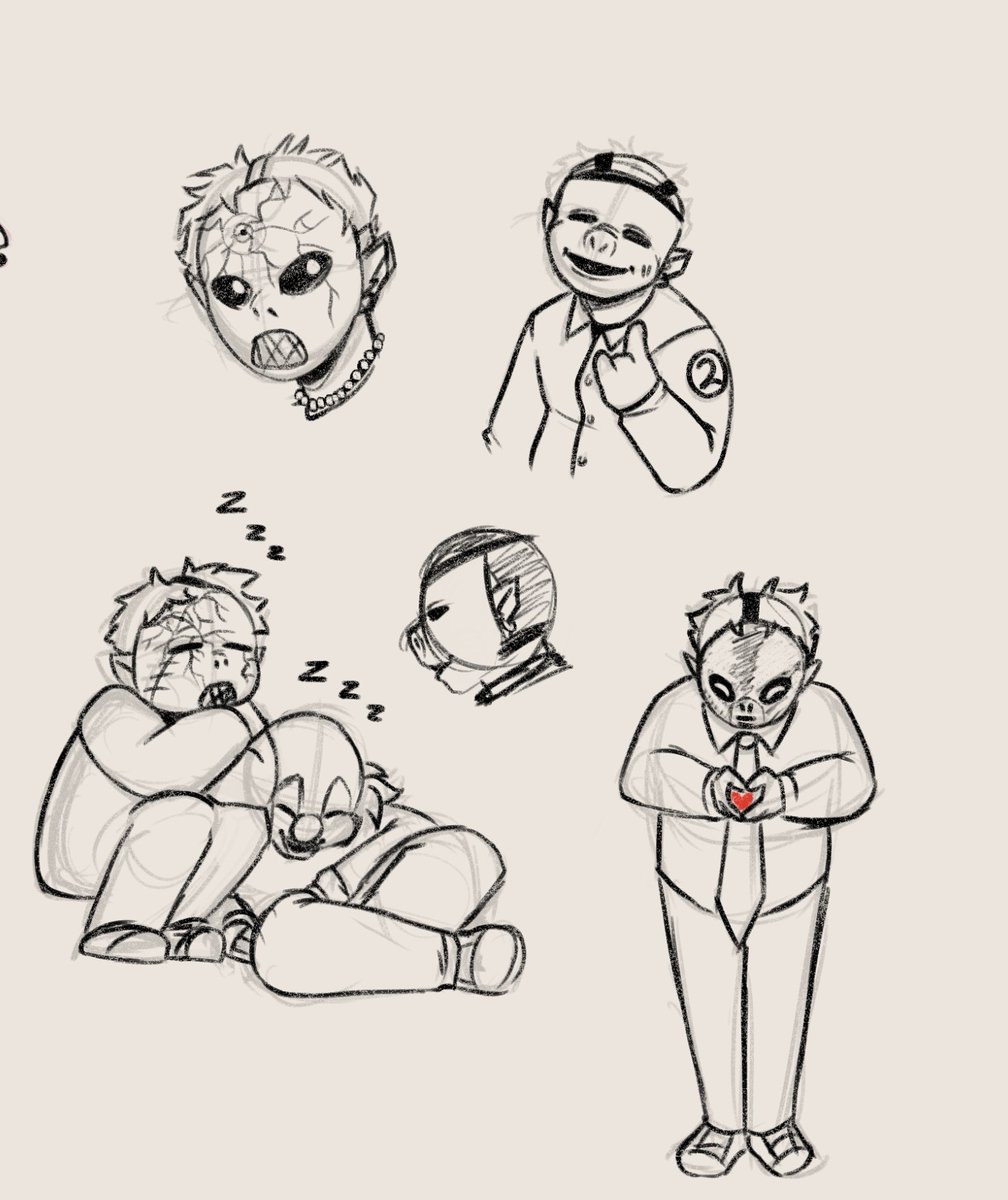 Pepper_Streak's tweet image. Chibi slipknot pt.2 
#slipknot #paulgray #shawnclowncrahan #jimroot