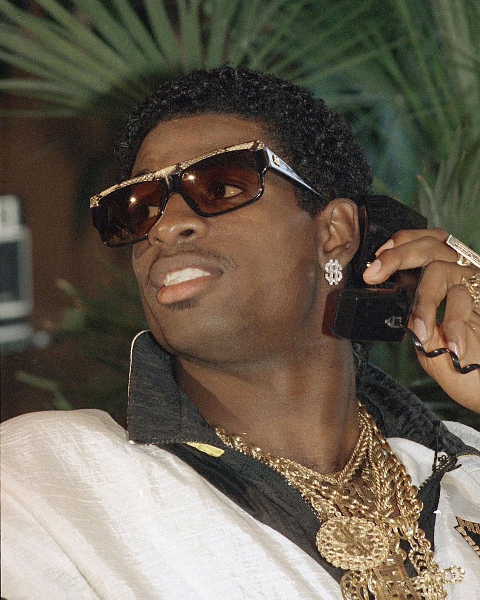 blitzfits's tweet image. Deion Sanders’ draft fit from the crib? Still one of the hardest ever.💧