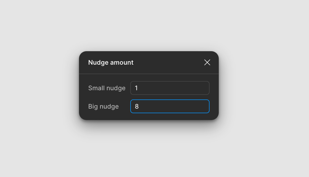 chris_lueders_'s tweet image. ☝️ Quick tip for all designers out there:

Have you updated your "Big Nudge" amount in Figma to 8px yet?

This small adjustment makes aligning elements to an 8px grid significantly faster and ensures better spacing consistency in your designs.

Tiny change with a huge impact!