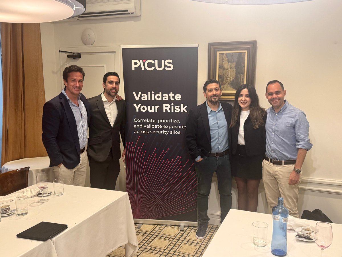 PicusSecurity's tweet image. 🇪🇸 Thanks to the CISOs who joined our Madrid &amp;amp; Barcelona roundtables with CEO H. Alper Memis. We discussed turning BAS into Exposure Validation to focus on risks that matter. 

Your insights drive us forward. 

#ExposureValidation #CyberSecurity #PicusSecurity