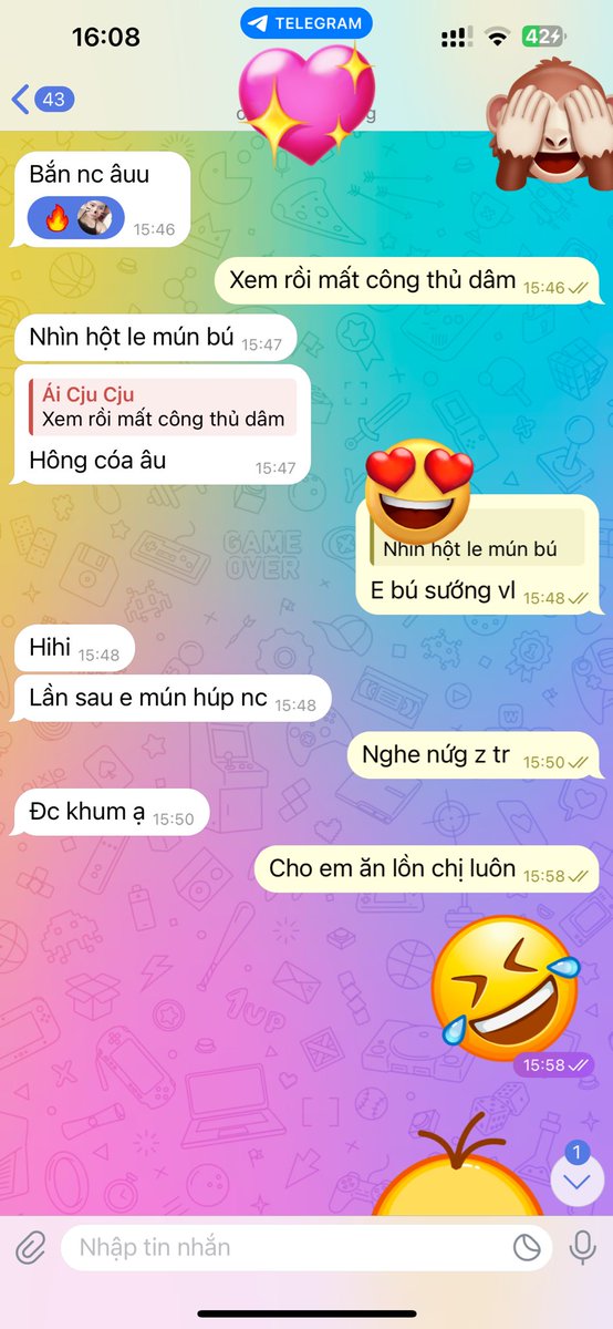 Đừng có xem sex nữa 
Xem lồn Chị đi
Bao thâm đen nha :)))

(Chat sexx nứng đỉnh nóc kịch trần 🤣)
