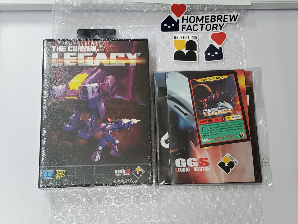 Mega Drive用の THE CURSED LEGACY が届きましたー😃
そういえばKickstarterでバックしてました😅

週末に時間とれたら開けてみます