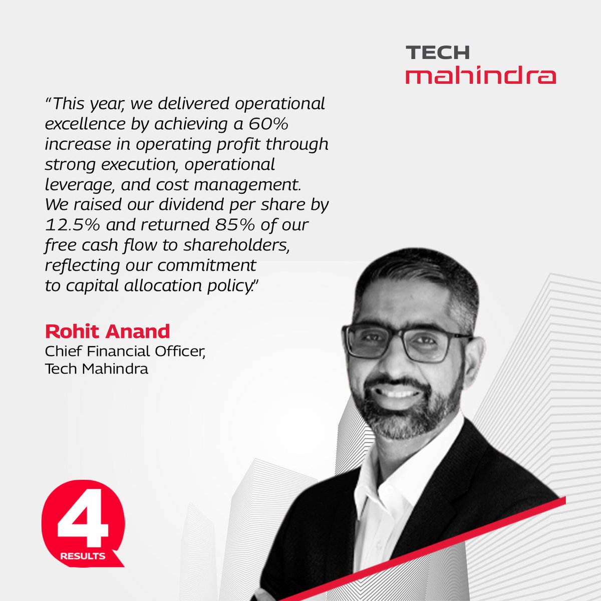tech_mahindra's tweet image. Here&apos;s what our CEO &amp;amp; MD @mohitjoshi74, and CFO Rohit Anand, have to say about Tech Mahindra&apos;s Q4 FY&apos;25 results.

Know More: techmahindra.com/insights/press…

#TechMResults #ScaleAtSpeed