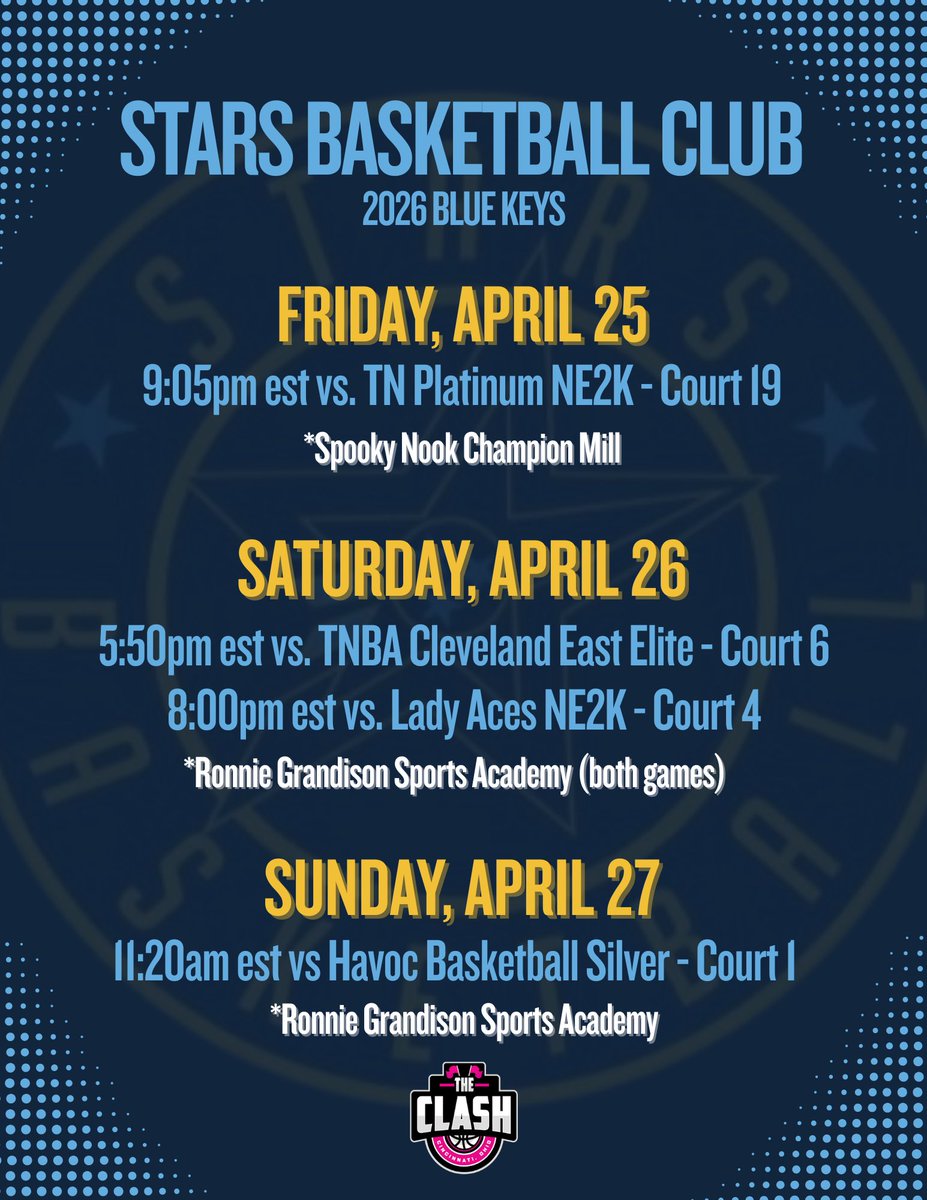 paige morris (@paigemorris26) on Twitter photo Here is my schedule for this weekend in Hamilton, Ohio at the Clash!! <a href="/StarsNash_GBB/">STARS HS GBB</a> <a href="/kkboutabucket/">Kaylah Keys</a> Here is my schedule for this weekend in Hamilton, Ohio at the Clash!! <a href="/StarsNash_GBB/">STARS HS GBB</a> <a href="/kkboutabucket/">Kaylah Keys</a>