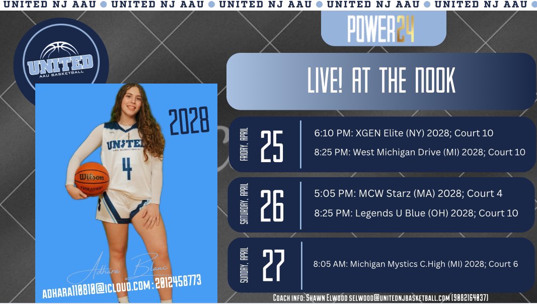 Adhara Blanc (@adharatheballer) on Twitter photo Come watch my team and me compete this weekend at Spooky Nook, PA! Ready to represent! <a href="/unitedNJaau/">United NJ AAU</a> Come watch my team and me compete this weekend at Spooky Nook, PA! Ready to represent! <a href="/unitedNJaau/">United NJ AAU</a>