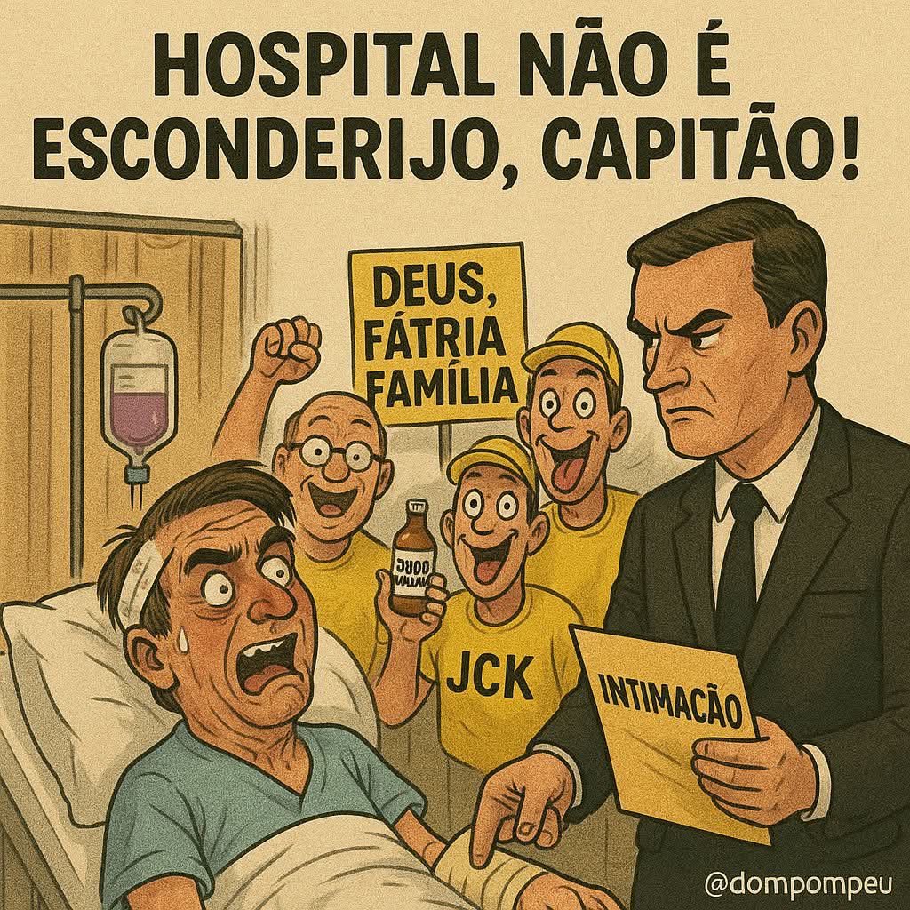 Por que o Bozo não foi fazer cirurgia numa embaixada?