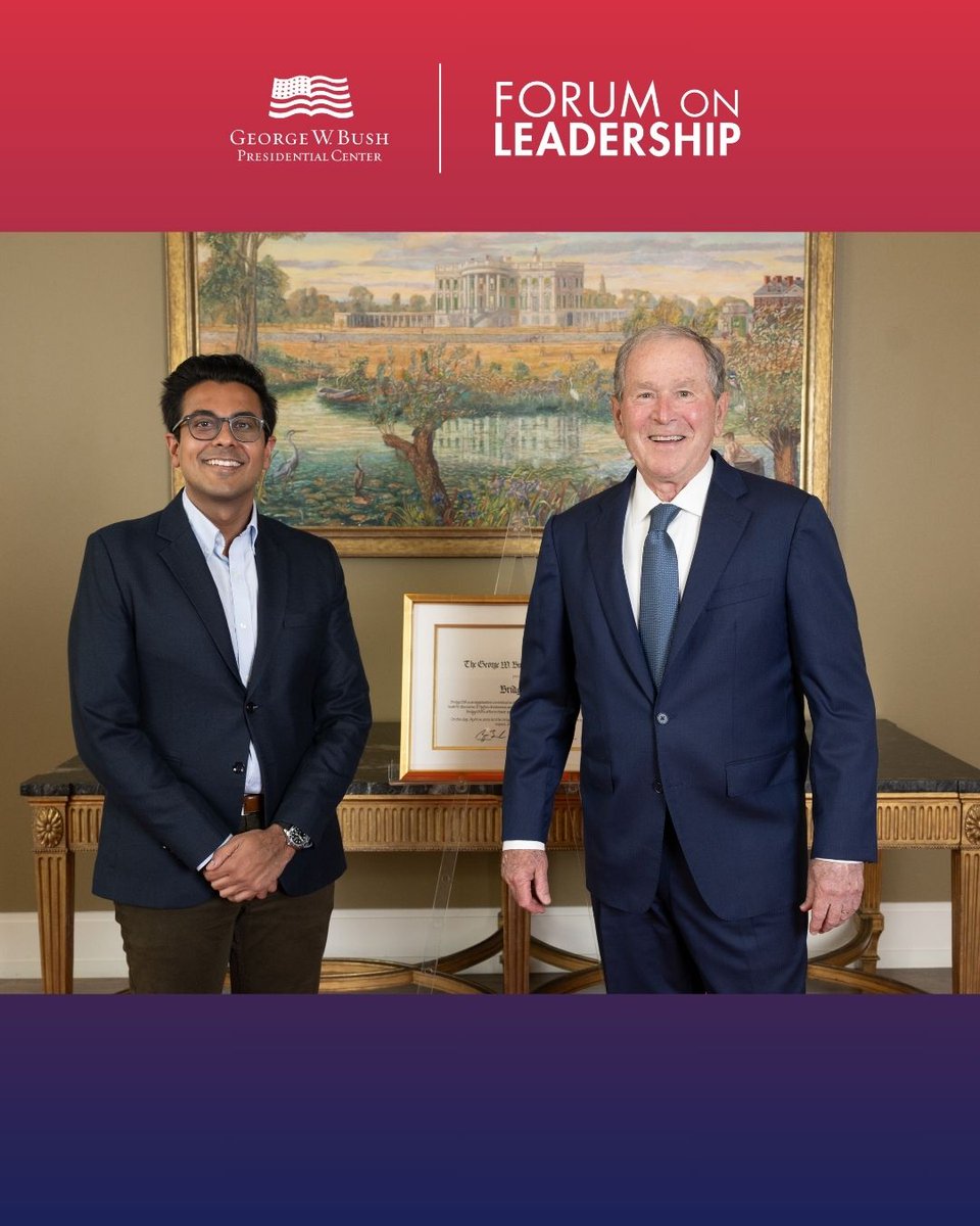 The 2025 Forum on Leadership recognizes those actively working to make the world a better place.

Dr. Robert M. Gates was honored with the George W. Bush Medal for Distinguished Leadership. This award is given to those who promote change within the global community. Dr. Gates is
