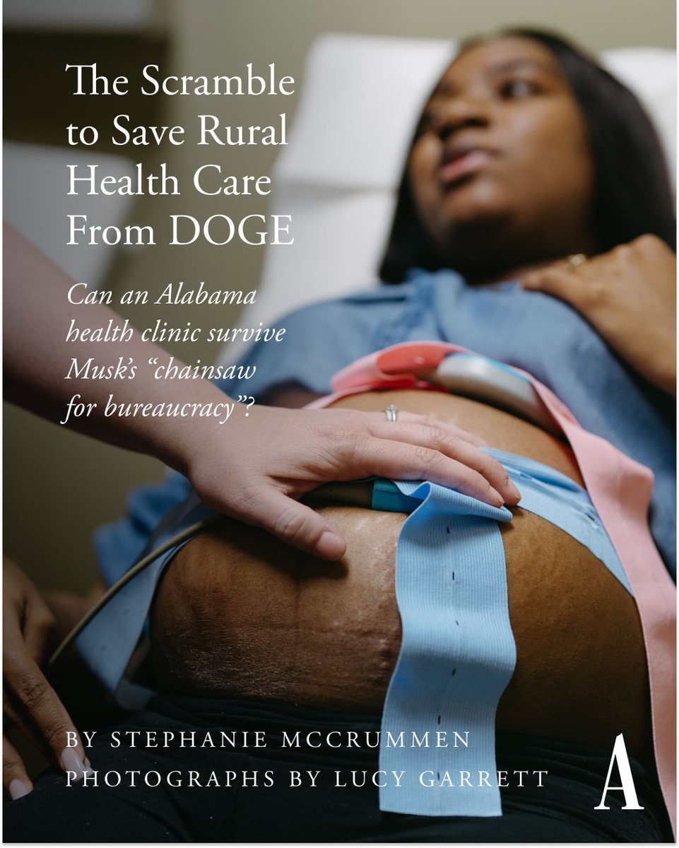 The Atlantic (@theatlantic) on Twitter photo An obscure federal grant brings health care to rural America. Can an Alabama doctor save it from DOGE? <a href="/mccrummens/">Stephanie McCrummen</a> reports: theatln.tc/VF0oQYCP An obscure federal grant brings health care to rural America. Can an Alabama doctor save it from DOGE? <a href="/mccrummens/">Stephanie McCrummen</a> reports: theatln.tc/VF0oQYCP