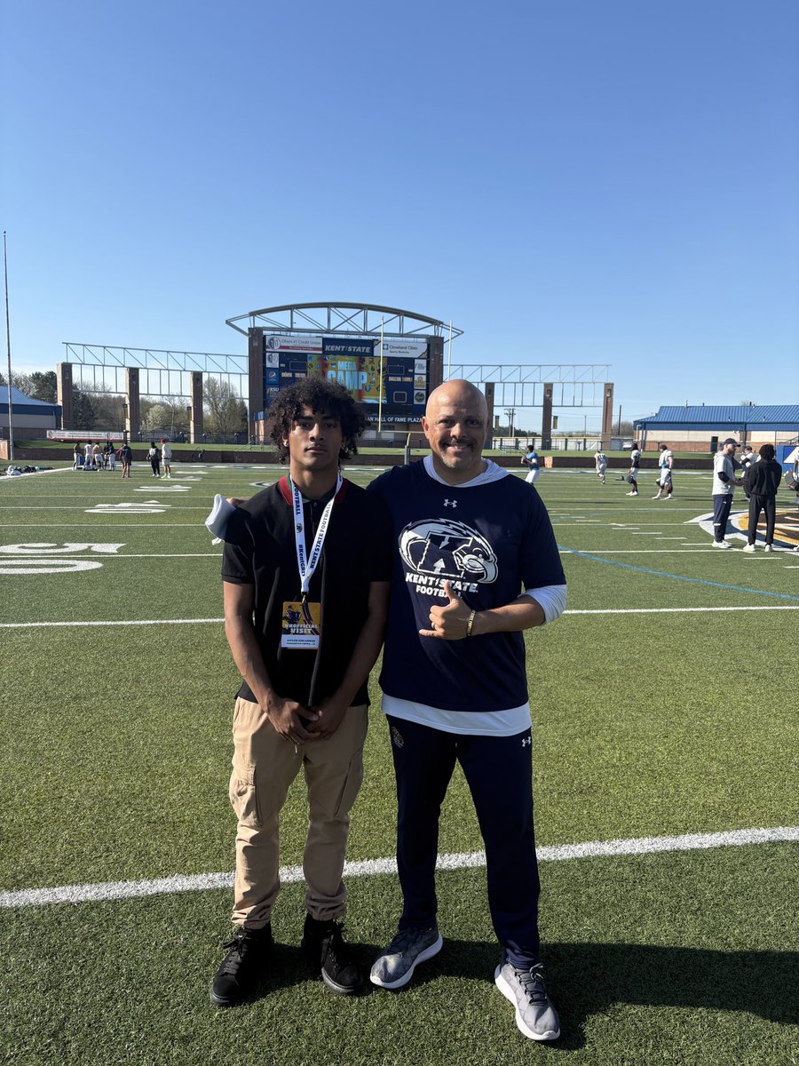 Jaylon Kincannon (@jaylonkincannon) on Twitter photo Had a fantastic visit at <a href="/KentStFootball/">Kent State Football</a> with <a href="/Frank_herzog55/">Frank Herzog</a> to show me around! I enjoyed getting to know <a href="/CoachCherokee/">Cherokee Valeria</a> and I loved the energy!!
<a href="/PCTigerFootball/">PCtigerfootball</a> <a href="/CoachKMorgs/">Coach Morgan</a> Had a fantastic visit at <a href="/KentStFootball/">Kent State Football</a> with <a href="/Frank_herzog55/">Frank Herzog</a> to show me around! I enjoyed getting to know <a href="/CoachCherokee/">Cherokee Valeria</a> and I loved the energy!!
<a href="/PCTigerFootball/">PCtigerfootball</a> <a href="/CoachKMorgs/">Coach Morgan</a>