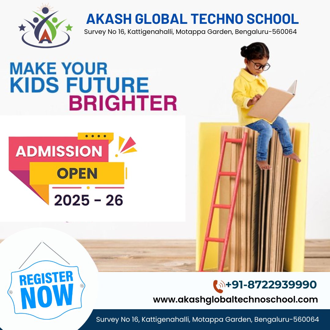 Akash_School_'s tweet photo. Admissions Open for 2025-26!

Secure your future with a strong foundation. Apply now and take the first step toward a brighter tomorrow.

Contact us today! +91-8722939990
Visit: https://t.co/TplhYprvKY

#Admissions2025 #NowOpen #FutureStartsHere #ApplyNow #EducationMatters https://t.co/J3qqQ4idPm