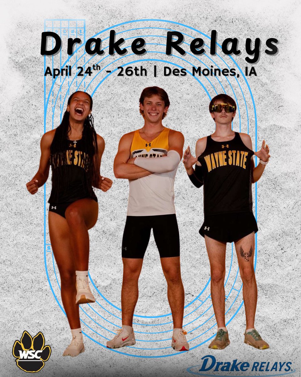 WSCXCTF's tweet photo. MEET DAY!  The Wildcats will be headed to the covenant Blue Oval in Des Moines Iowa for the next 3 days.

You can follow live results at: https://t.co/rsN9EWioco

Or come on over to Des Moines to experience America’s Athletic Classic for yourself!!

Schedule in the threads https://t.co/xIdyLcznCP