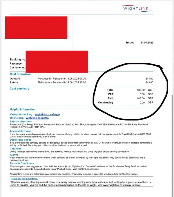 Here is an example <a href="/MikeKaneMP/">Mike Kane MP</a>, £486 return, how is this fair or reasonable! WightLink is taking the biscuit. Pure and simple.