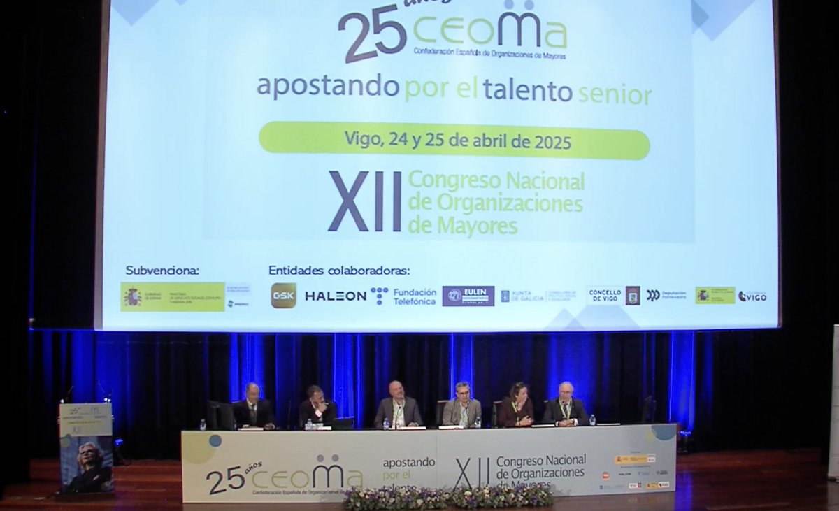 Para terminar este primer día del XII Congreso Nacional de Organizaciones de Mayores, Silver economy, innovación social y compañías age‑friendly en el foco.

No te lo pierdas: youtube.com/live/DAkH-nco2… <a href="/CEOMA_ong/">CEOMA</a>
