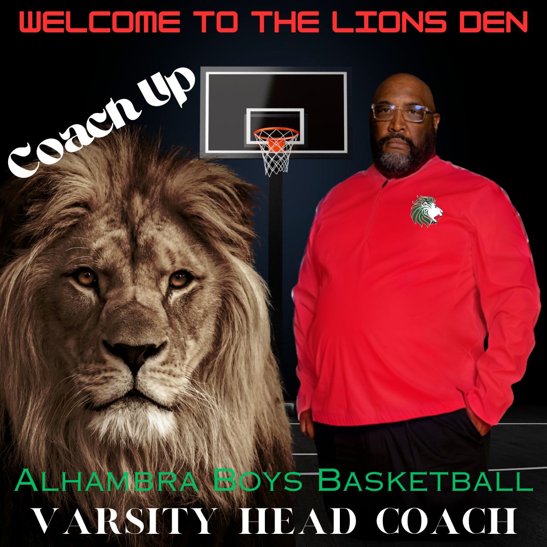 AlhambraBB's tweet photo. Very excited to welcome our new Head Basketball Coach @CoachUpsher17  to the Den!  We're ready for a new era of Lions Basketball under his leadership. Let's go Lions! @AlhambraHS @AZPreps365 @GreggRosenberg1 https://t.co/rGz9Jimct4