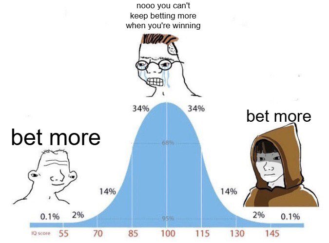 Bettoooors bet. 

Bet more