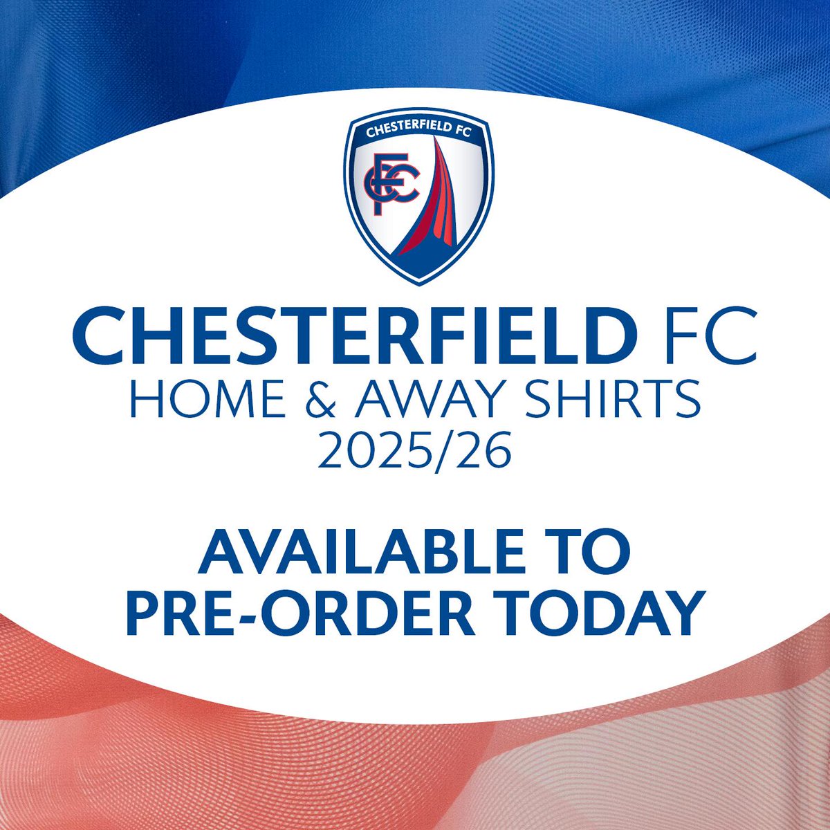 ChesterfieldFC's tweet image. 💙🩷 𝗜𝗻𝘁𝗿𝗼𝗱𝘂𝗰𝗶𝗻𝗴 𝗼𝘂𝗿 𝗻𝗲𝘄 𝟮𝟬𝟮𝟱/𝟮𝟲 𝗼𝗳𝗳𝗶𝗰𝗶𝗮𝗹 𝗣𝗨𝗠𝗔 𝗵𝗼𝗺𝗲 𝗮𝗻𝗱 𝗮𝘄𝗮𝘆 𝗸𝗶𝘁𝘀...

🚨 You can now pre-order our new kits from the Club Superstore only - online pre-order will be available in the coming days.

#Spireites