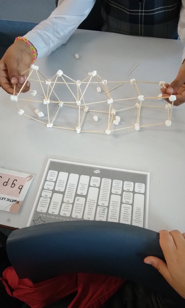 In our very first KS1 Stem Club, we used our problem solving skills to make structures out of marshmallows and sticks!