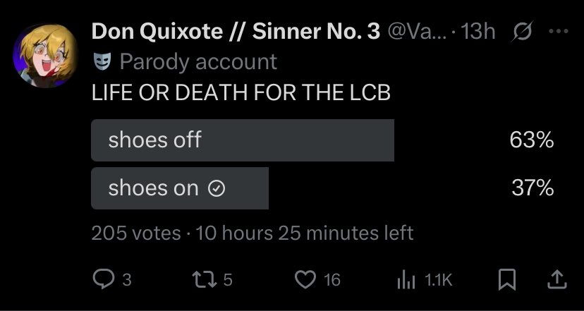 “Shoes off” 💔