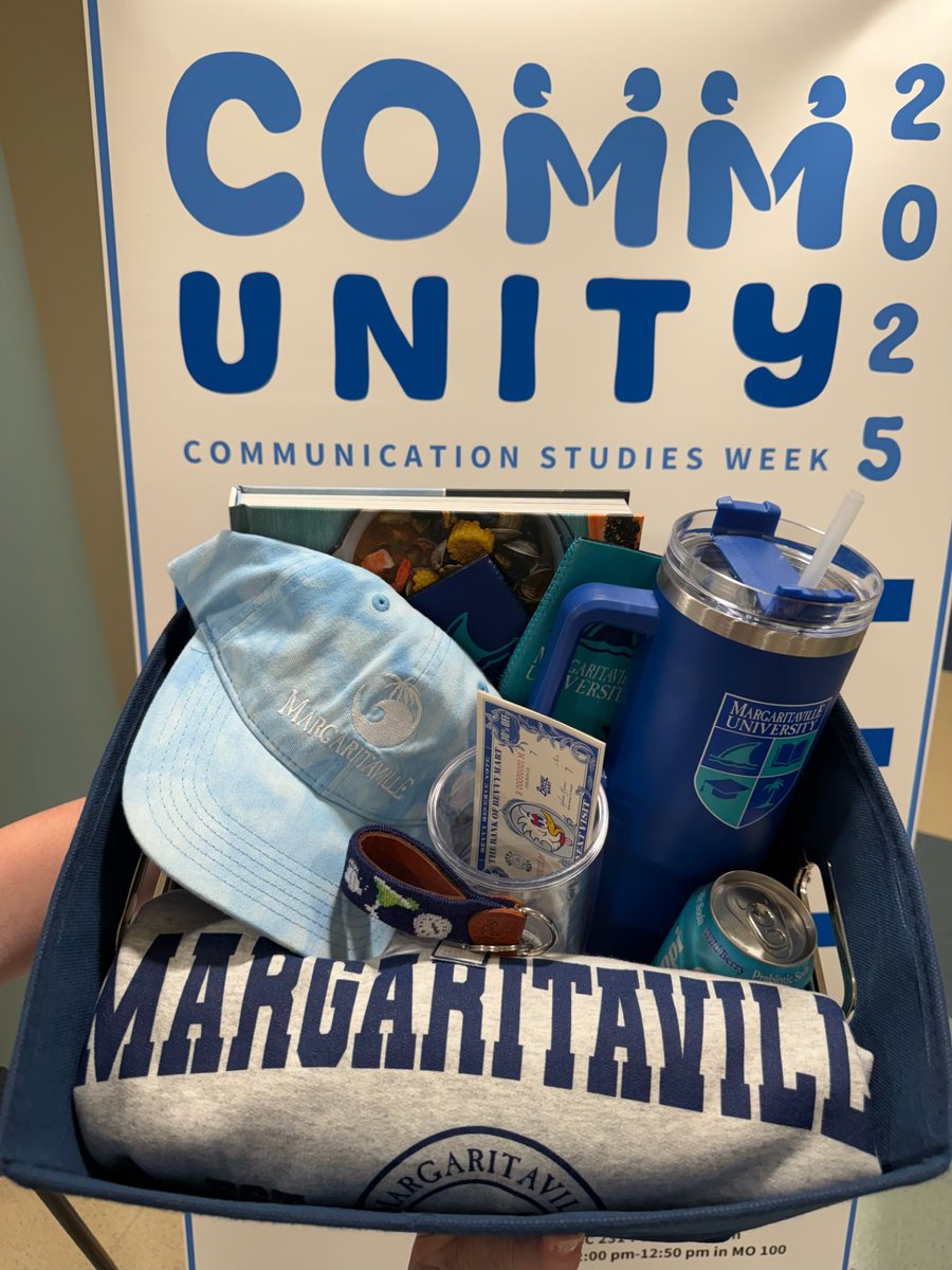UNCWCOM's tweet photo. We are SO excited about these amazing raffle prizes for COM Studies Week! 
We have some great sponsors who made this possible — you won't want to miss your chance to win one of these awesome bundles #COMmunity2025 #UNCWCOM #COMStudies https://t.co/TMJFexXuSV