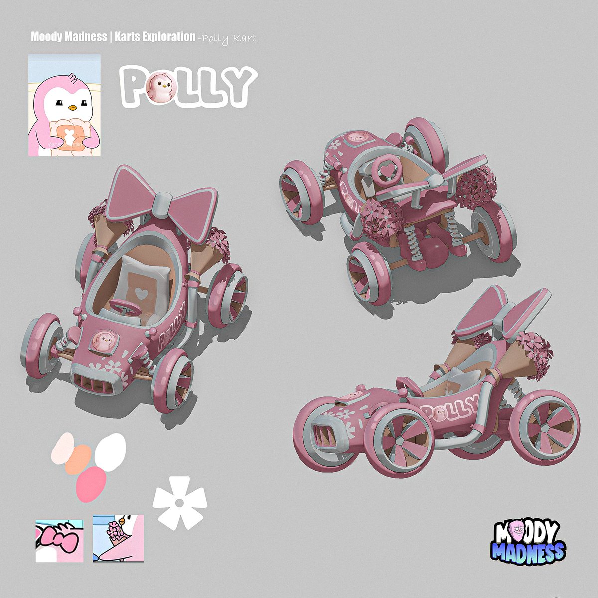 Welcome <a href="/PollyAbstract/">Polly</a> !

The Pengu queen, deserves a proper race kart!

A honorary NFT for Polly 🫶
All $polly holders can expect some crazy surpizes!