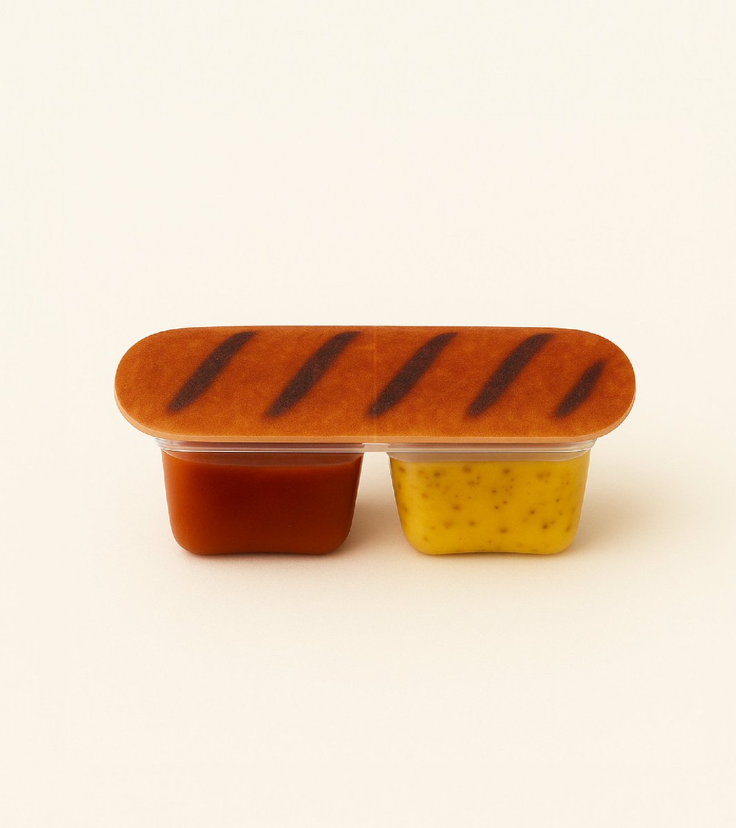 superkakamu's tweet image. ソーセージのケチャップ＆マスタード
