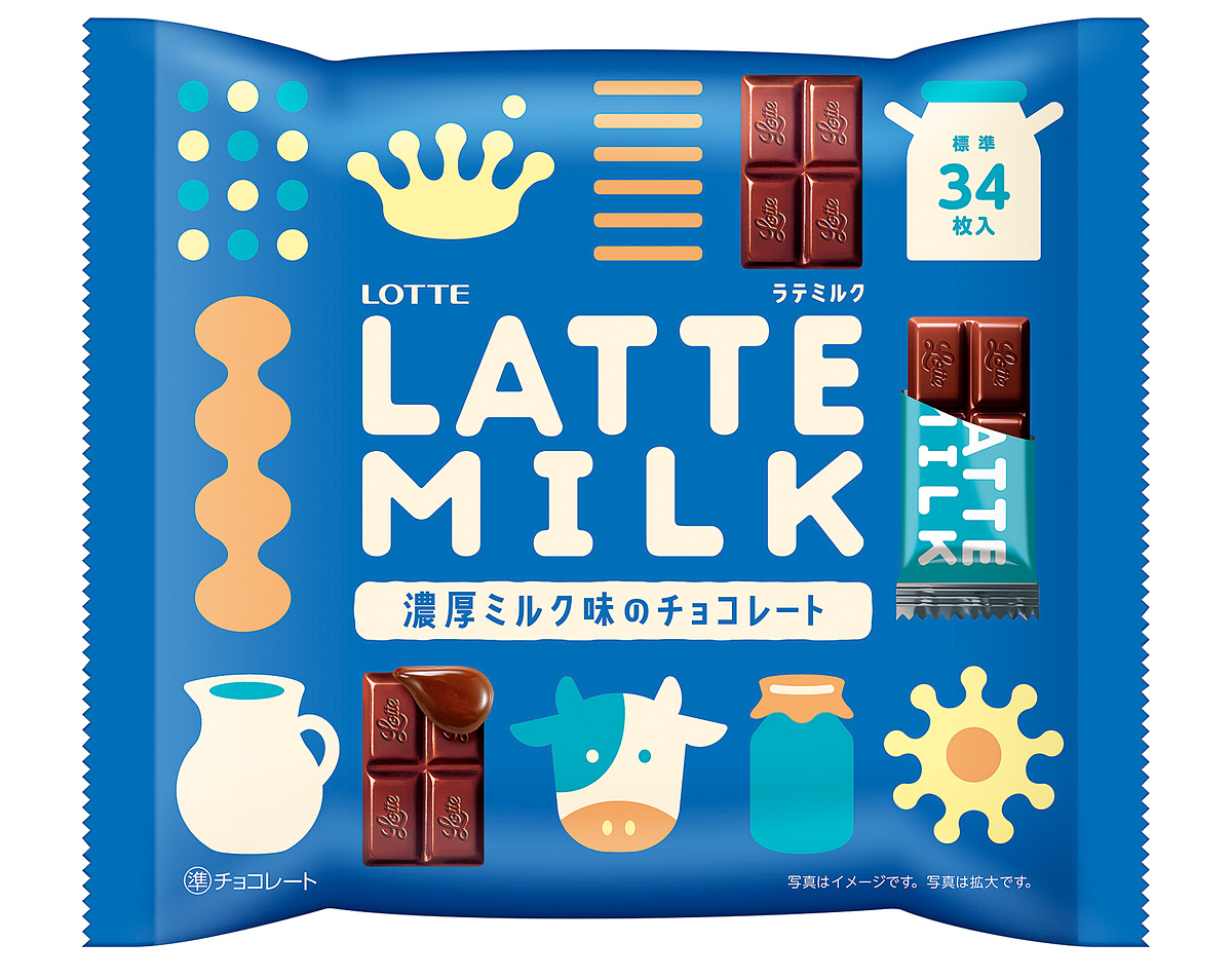 gourmetwatch's tweet photo. ロッテ「ミルクが主役」濃厚さと甘さを味わえる個包装チョコレート「LATTE MILK」発売 https://t.co/6NYnFERtdr #ロッテ #チョコレート #LATTEMILK https://t.co/mdPosY2i4r