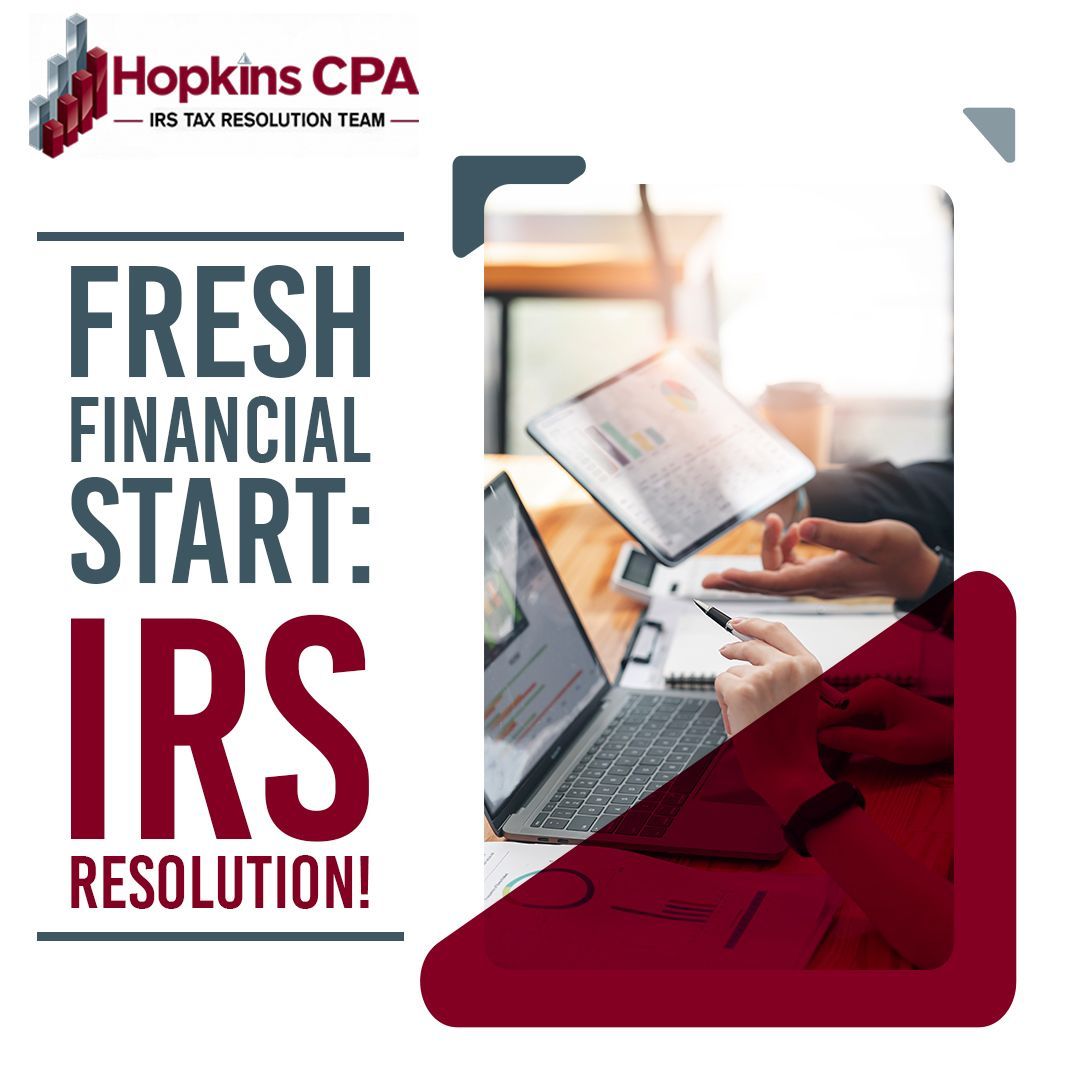 HopkinsCpa's tweet image. Fresh financial start: IRS resolution! Call 361.209.7394 for a fresh financial start with our IRS resolution services. 

#FinancialFreedom #IRSResolution #TaxRelief #FreshStart #CPAServices