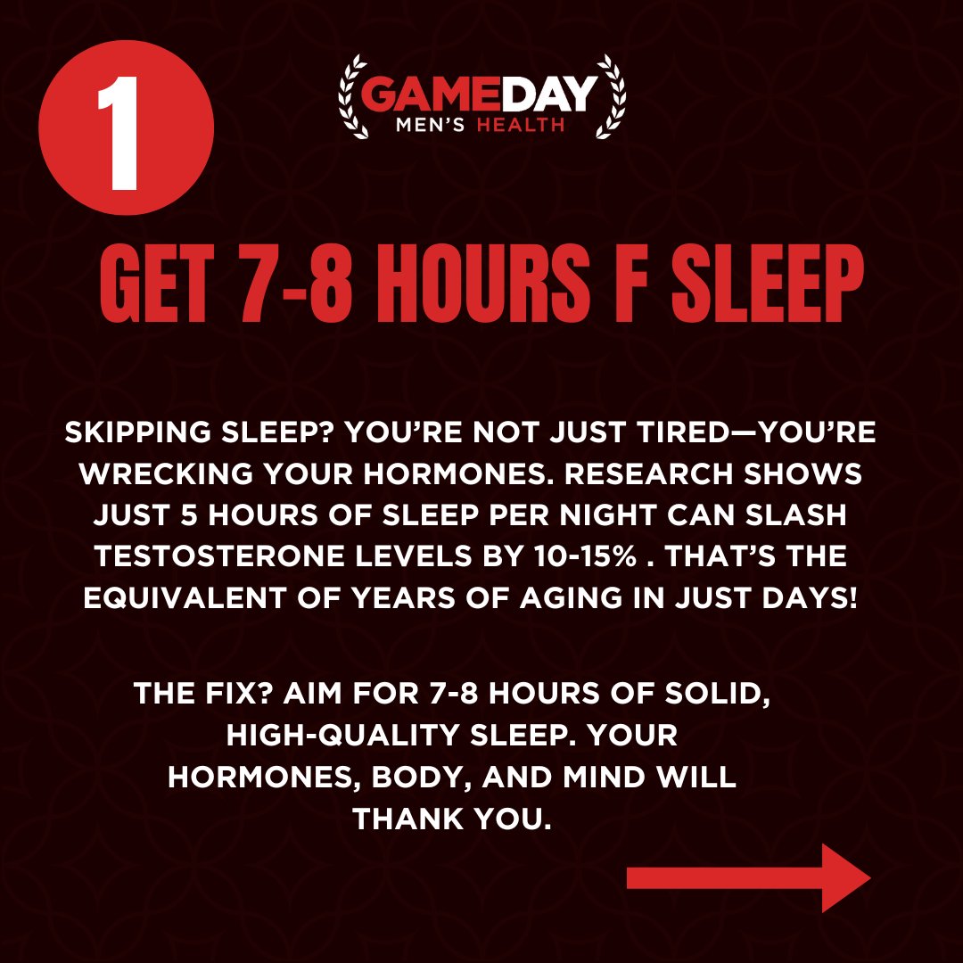 GamedayNASA's tweet photo. 💡 Optimize Your Testosterone with 5 Simple, Proven Strategies
Living a healthy lifestyle is key—but here are 5 focused actions that can help you take your results to the next level:

1️⃣ Lift Heavy, Train Smart – Resistance training... https://t.co/LfVYLukoq5

#MensHealth https://t.co/sGqtfWM4xJ