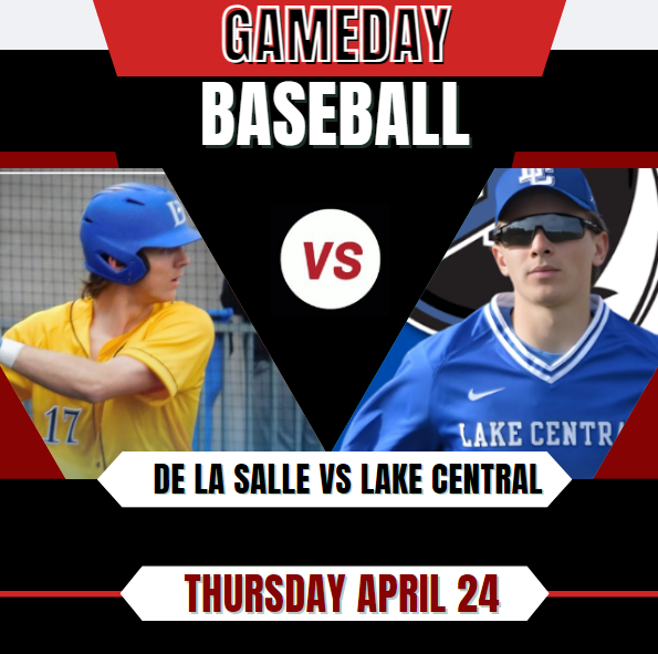 IndyStar HS_Sports (@indystarhs_) on Twitter photo 🔥⚾️ It’s Gameday‼️🔥
De La Salle vs Lake Central
📺Livestream: bit.ly/7N0J79i
🗓 | Thursday april 24
🕖| 4:30p.
<a href="/LCIndiansBball/">LC Indians Baseball</a> <a href="/DeBaseball_/">De La Salle Meteors Baseball</a> <a href="/LCIndians/">LC Athletics</a> <a href="/LakeCentral_HFC/">Pete Koulianos</a> <a href="/LC_School_Corp/">Lake Central Schools</a> <a href="/DLSMeteors/">De La Salle Institute</a> <a href="/cmvillegas21/">Christian Villegas</a> <a href="/jwarn20/">jacob warn</a> <a href="/jvw7530411/">Jeff VanderWoude</a> <a href="/GrantWeinmann/">Grant Weinmann</a> <a href="/CHETTI30/">Kevin Franchetti</a> 🔥⚾️ It’s Gameday‼️🔥
De La Salle vs Lake Central
📺Livestream: bit.ly/7N0J79i
🗓 | Thursday april 24
🕖| 4:30p.
<a href="/LCIndiansBball/">LC Indians Baseball</a> <a href="/DeBaseball_/">De La Salle Meteors Baseball</a> <a href="/LCIndians/">LC Athletics</a> <a href="/LakeCentral_HFC/">Pete Koulianos</a> <a href="/LC_School_Corp/">Lake Central Schools</a> <a href="/DLSMeteors/">De La Salle Institute</a> <a href="/cmvillegas21/">Christian Villegas</a> <a href="/jwarn20/">jacob warn</a> <a href="/jvw7530411/">Jeff VanderWoude</a> <a href="/GrantWeinmann/">Grant Weinmann</a> <a href="/CHETTI30/">Kevin Franchetti</a>