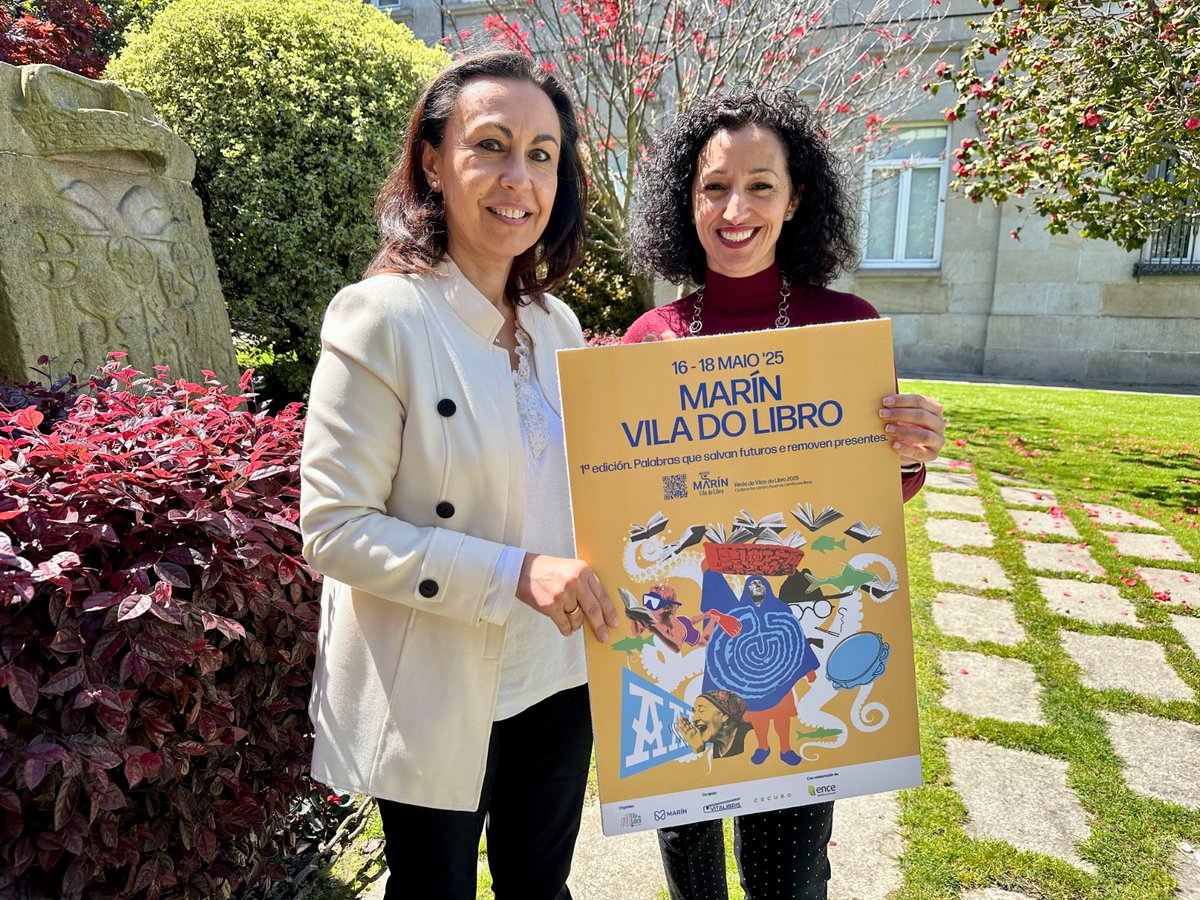 Vila do Libro (@viladolibro) on Twitter photo O cartel de 'MarĂn, Vila do Libro' rende homenaxe á identidade de MarĂn e galega. Coa carrexadora como protagonista, a alcaldesa e a concelleira presentan unha imaxe que convida a espallar cultura pola vila.
<a href="/Viladelllibre/">Xarxa de Viles del Llibre</a> <a href="/Grupo_Ence/">Ence</a>Â <a href="/ConcellodeMarin/">Concello de MarĂn</a>Â
 #VilaDoLibro #VdLMarĂn O cartel de 'MarĂn, Vila do Libro' rende homenaxe á identidade de MarĂn e galega. Coa carrexadora como protagonista, a alcaldesa e a concelleira presentan unha imaxe que convida a espallar cultura pola vila.
<a href="/Viladelllibre/">Xarxa de Viles del Llibre</a> <a href="/Grupo_Ence/">Ence</a>Â <a href="/ConcellodeMarin/">Concello de MarĂn</a>Â
 #VilaDoLibro #VdLMarĂn