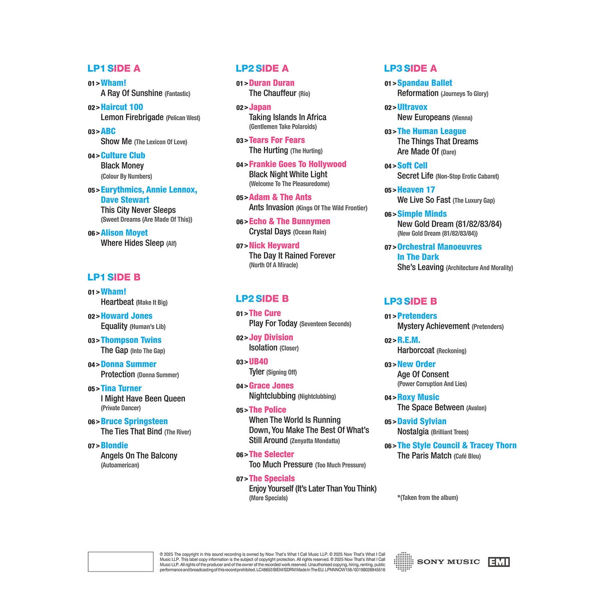NOW That's What I Call Music (@nowmusic) on Twitter photo ๐๐๐ ๐๐ก๐๐ญ'๐ฌ ๐๐ก๐๐ญ ๐ ๐๐๐ฅ๐ฅ ๐๐ง ๐๐ซ๐: ๐๐ก๐ ๐๐ฅ๐๐ฎ๐ฆ๐ฌ ๐๐๐๐ > ๐๐๐๐ is available for pre-order from ๐๐๐๐๐ - Out May 30th! ๐๐ Celebrating albums from 80-84!
LP - now.lnk.to/EraAlbumsLPFA
CD - now.lnk.to/EraAlbumsBookCโฆ
DLX CD - now.lnk.to/EraAlbumsBookCโฆ ๐๐๐ ๐๐ก๐๐ญ'๐ฌ ๐๐ก๐๐ญ ๐ ๐๐๐ฅ๐ฅ ๐๐ง ๐๐ซ๐: ๐๐ก๐ ๐๐ฅ๐๐ฎ๐ฆ๐ฌ ๐๐๐๐ > ๐๐๐๐ is available for pre-order from ๐๐๐๐๐ - Out May 30th! ๐๐ Celebrating albums from 80-84!
LP - now.lnk.to/EraAlbumsLPFA
CD - now.lnk.to/EraAlbumsBookCโฆ
DLX CD - now.lnk.to/EraAlbumsBookCโฆ