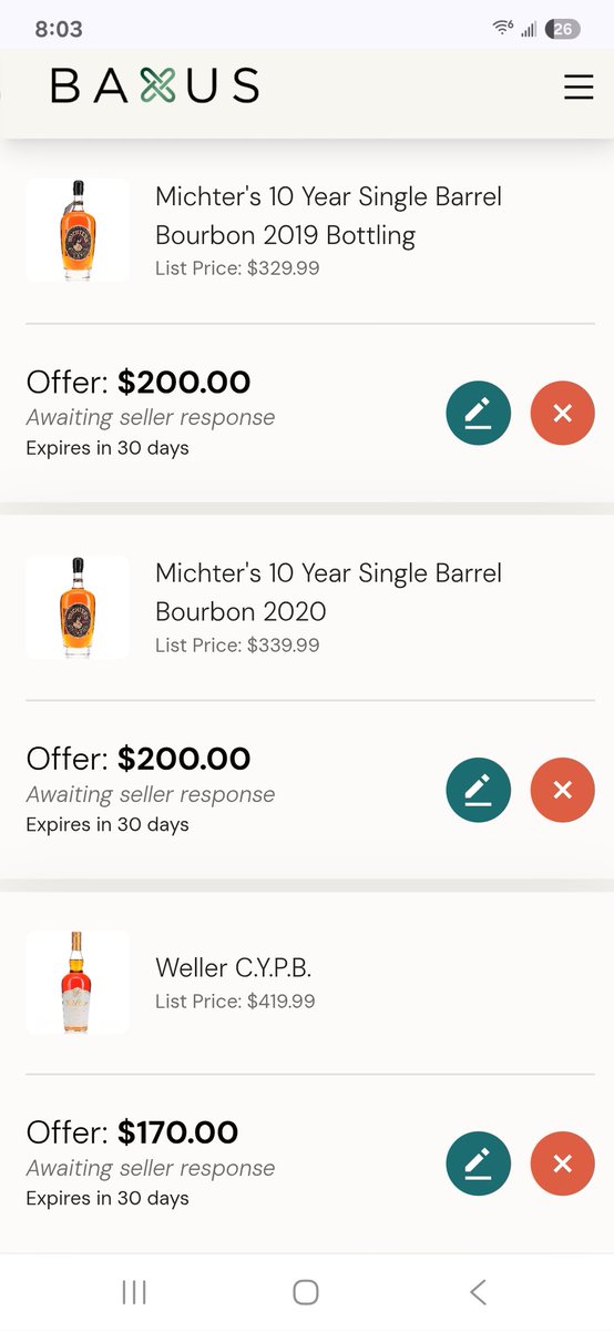 Can win bottles if you don't place bids... <a href="/BAXUSco/">BAXUS</a>