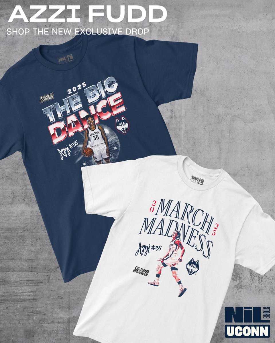 Azzi Fudd’s collection just continues to grow!! 

Shop her new exclusive drops on the UConn NIL Store!

🔗 uconn.nil.store/collections/az…