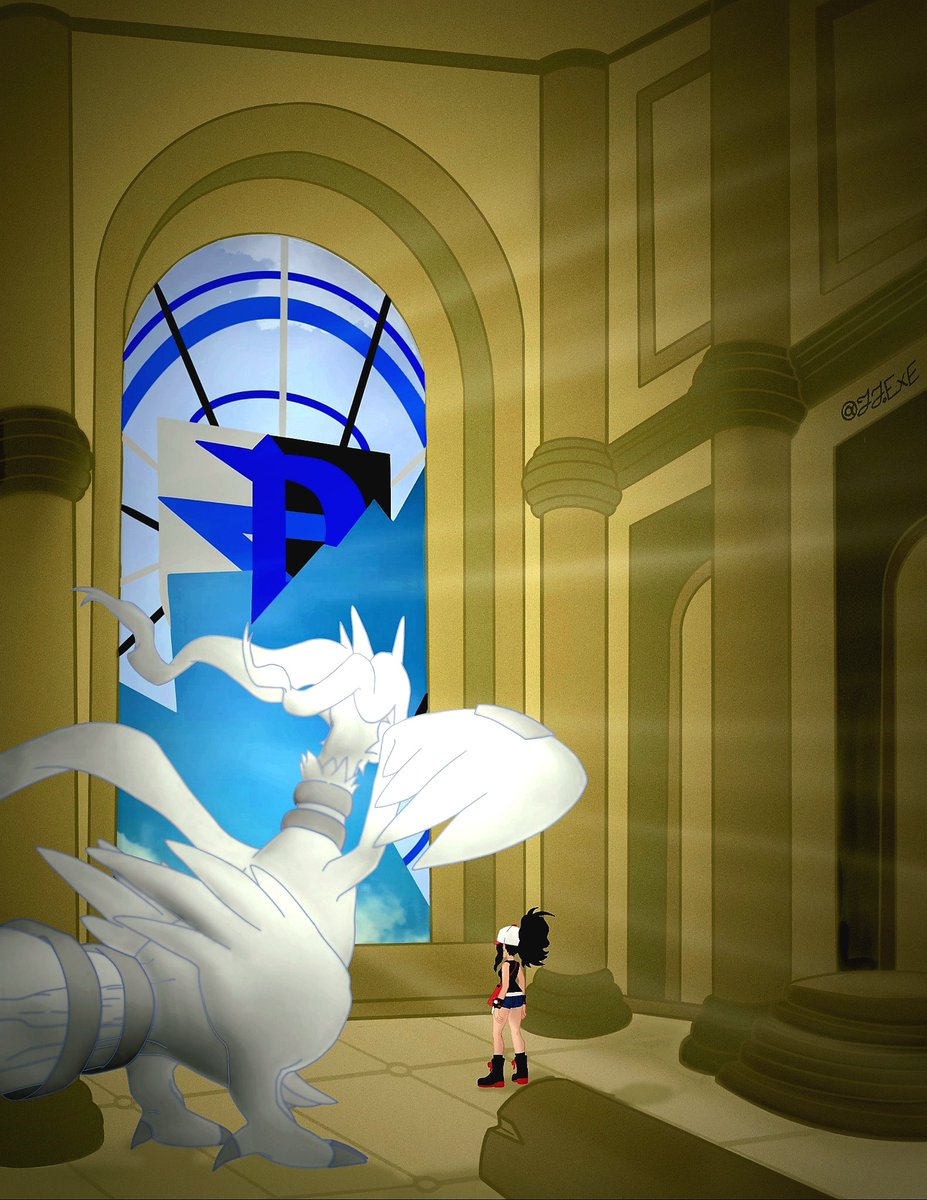 jjEXE's tweet photo. #myart #pokemon #digitalart #illustration #videogamescene #bw #pokemonblackandwhite #zekrom #reshiram #N #Nscastle https://t.co/Jay7a60gzS