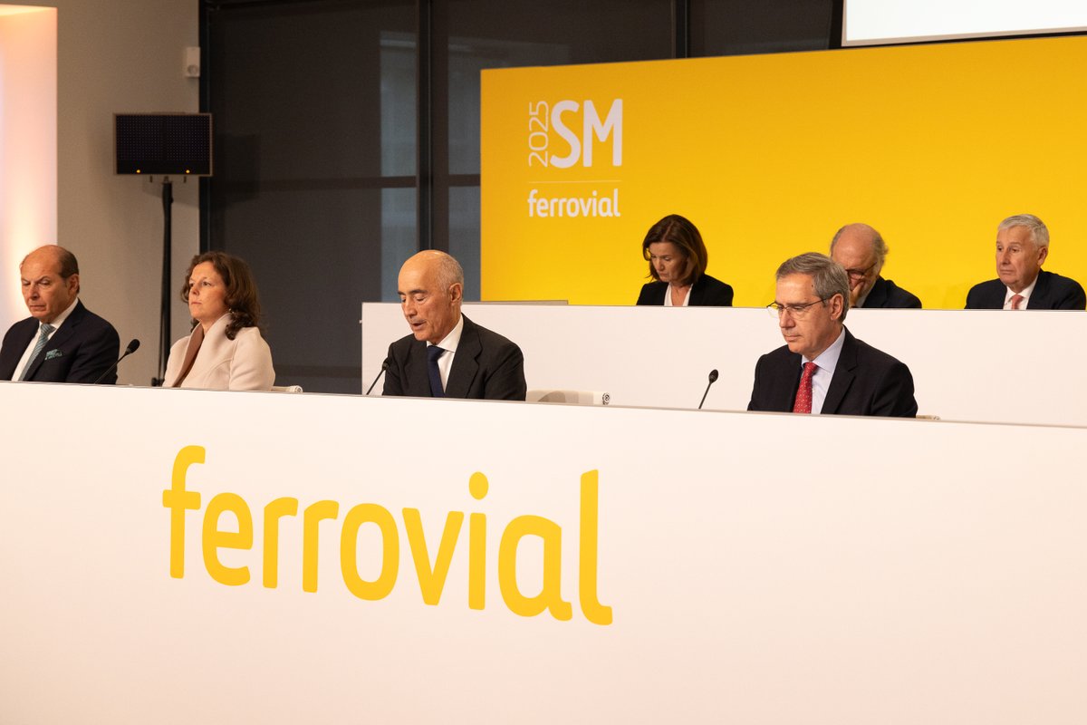 Today, we held the 2025 Shareholders Meeting, where we highlighted @Ferrovial's remarkable year. 2024 was marked by our strong operating performance and high activity on asset rotation. I want to thank our professionals, shareholders, customers, and partners for your confidence.