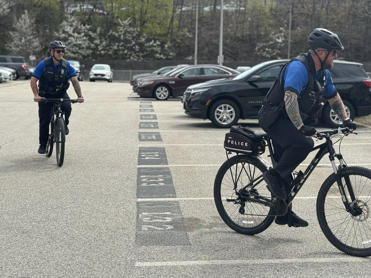 WorcesterPD's tweet photo. The WPD bike patrol is out and active. They will be patrolling the downtown area, Canal District and other areas of the city. https://t.co/iJ2OW1ZpHQ