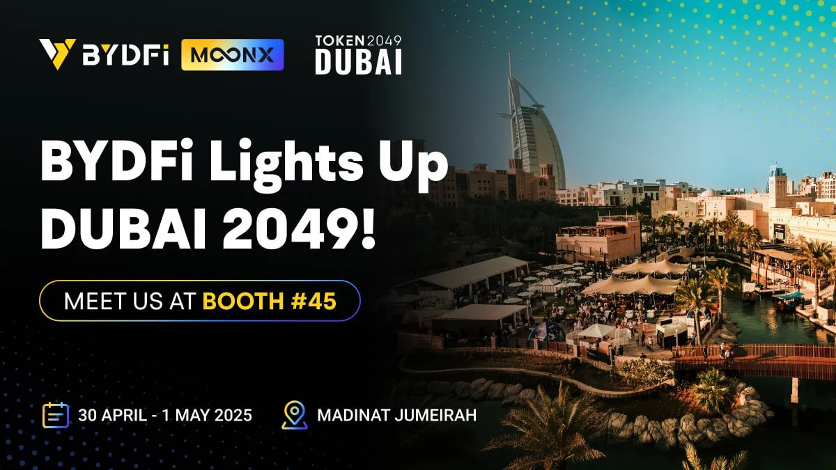 Alex_BYDFi's tweet photo. ✨ Token2049 2025 in Dubai - Coming Soon!
📍 Location: Booth 45, Madinat Jumeirah, Dubai 
📅 Event Dates: April 30 - May 1, 2025
🚀 Let’s connect at Token2049! https://t.co/ykALWJADX4