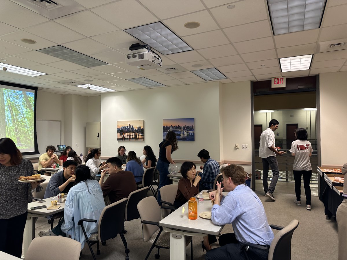 Our final department meal of the school year! Each month, our CEE community--students, faculty, and staff--is invited to share a meal to meet new people and catch up with friends. It's a CEE tradition, and we look forward to welcoming our new students and faculty to our next one!