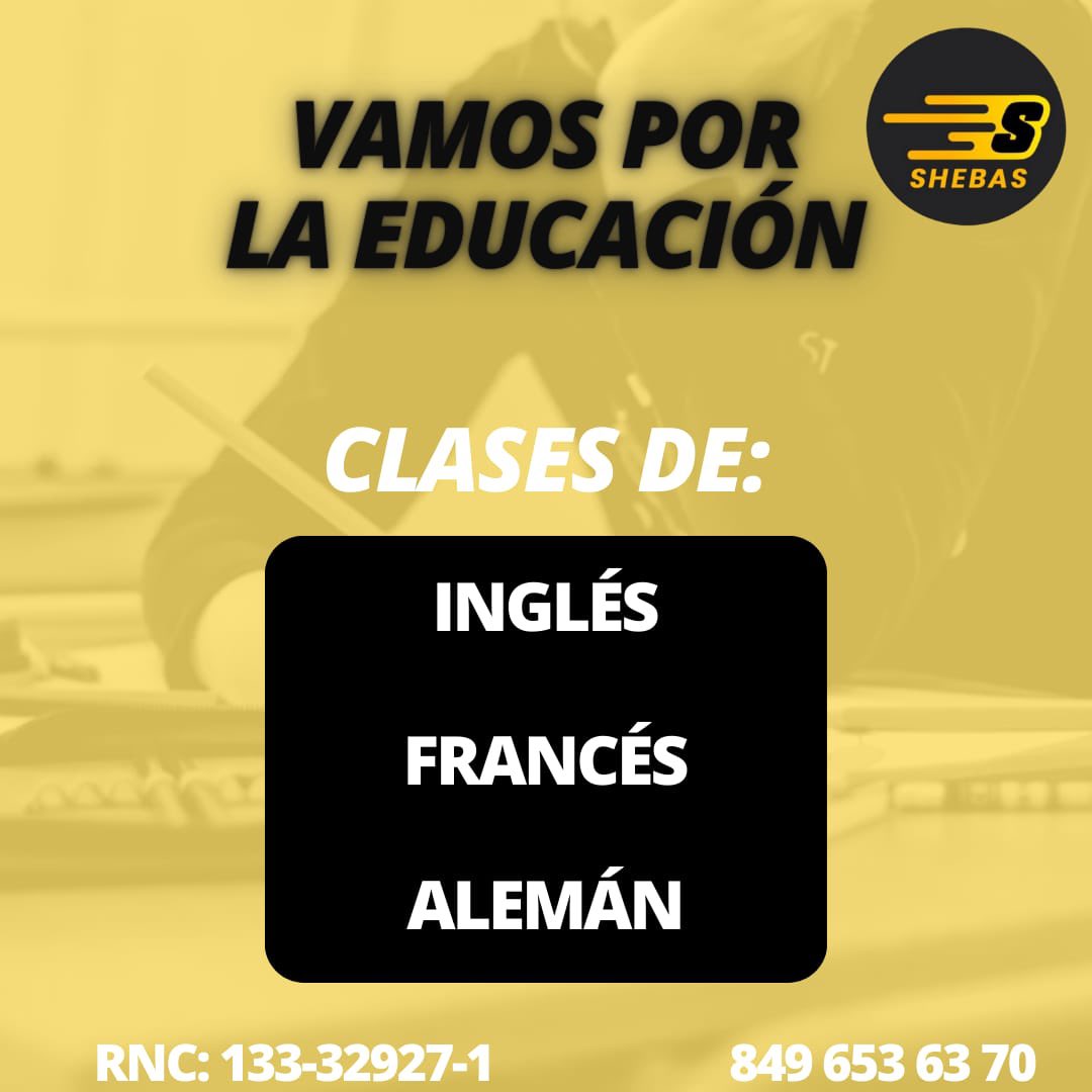 shebasolucion's tweet photo. El momento de aprender un nuevo idioma es AHORA!
En SHEBAS vamos por la educación y te ofrecemos clases de:

Inglés | Francés | Alemán
Con métodos dinámicos, horarios flexibles y profesores capacitados.

Prepárate para nuevas oportunidades académicas y laborales.
¡Inscríbete hoy https://t.co/fehmSTEjWW