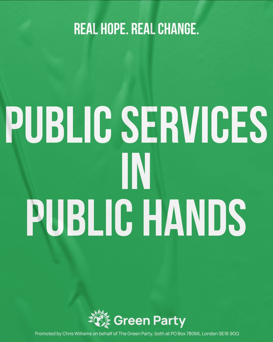 Reverse the theft of public goods and take back control: a Green way to challenge austerity and Reform UK londongreenleft.blogspot.com/2025/04/revers… #GPEW #ecosocialism #Leftists #left #publicservice #Leftist