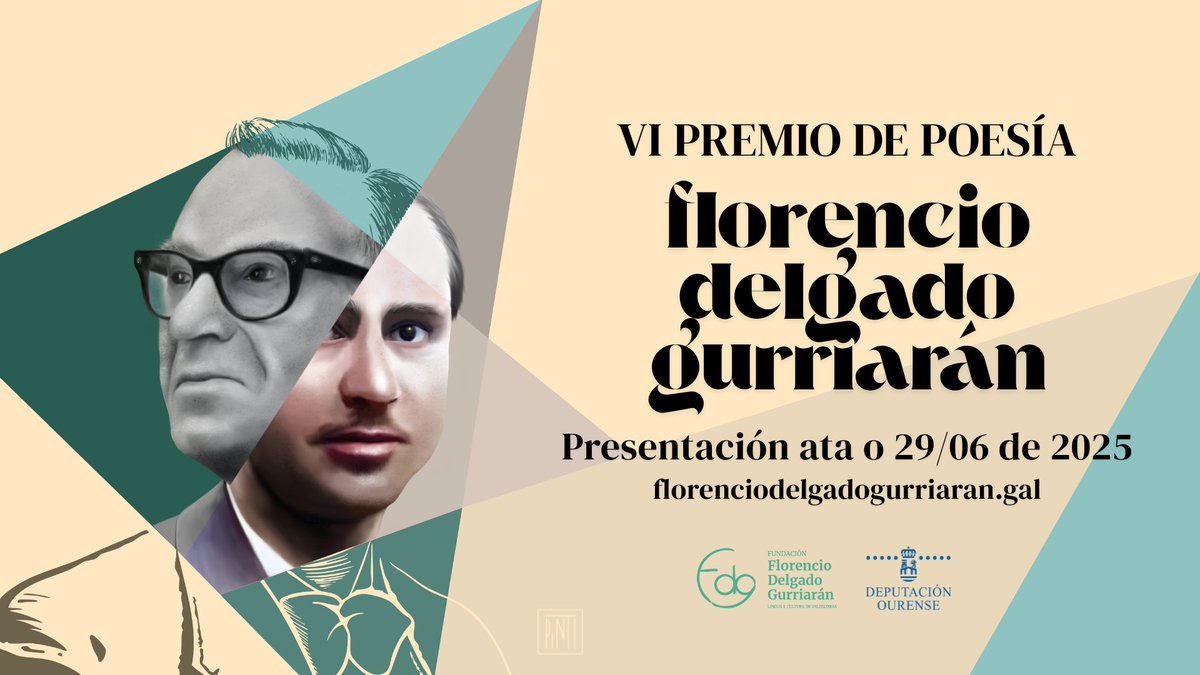 asletrasdeFDG's tweet photo. 👉🏼 Cun premio único de 3.000€ ao mellor poema
👉🏼 Obras inéditas, en galego e de entre 15 e 50 versos 👉🏼 Pódense presentar ata tres poemas por autor/a
👉🏼 O prazo está aberto ata o 29/06
👉🏼 Os tres poemas finalistas coñeceránse o 10/09
👉🏼 O gañador desvelarase na gala, o 20/09 https://t.co/CNMcnNr2T1