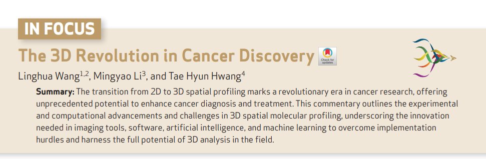 Elizabeth McKenna (@elizsmckenna) on Twitter photo Attending the #AACR25 Methods Workshop on Integrating Computational Pathology, AI, and Spatial Multi-Omics in 2D and 3D? Read session speakers <a href="/IamLinghua/">Linghua Wang, MD, PhD</a> <a href="/DrMingyaoLi/">Mingyao Li</a> & <a href="/tae_hwang/">Tae Hyun Hwang</a>'s commentary on the topic in <a href="/CD_AACR/">Cancer Discovery</a>: doi.org/10.1158/2159-8… Attending the #AACR25 Methods Workshop on Integrating Computational Pathology, AI, and Spatial Multi-Omics in 2D and 3D? Read session speakers <a href="/IamLinghua/">Linghua Wang, MD, PhD</a> <a href="/DrMingyaoLi/">Mingyao Li</a> & <a href="/tae_hwang/">Tae Hyun Hwang</a>'s commentary on the topic in <a href="/CD_AACR/">Cancer Discovery</a>: doi.org/10.1158/2159-8…