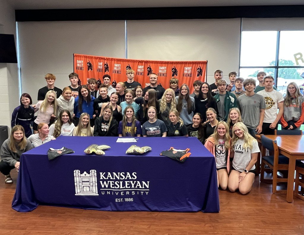 Congratulations to Taytum Reed on signing to continue her track career at Kansas Wesleyan! Good luck, Taytum! #SVstrong #SmokyValleyProud